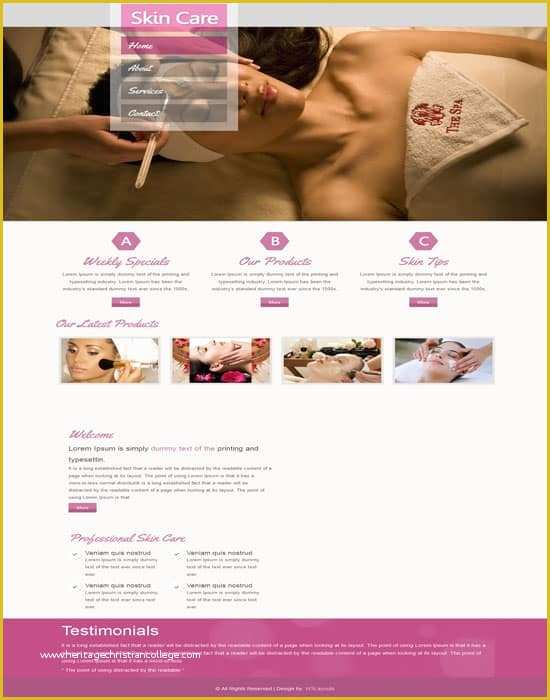 Beauty Spa Responsive Website Template Free Download Of 45 Fantastic Spa Beauty Salon Website Templates Free