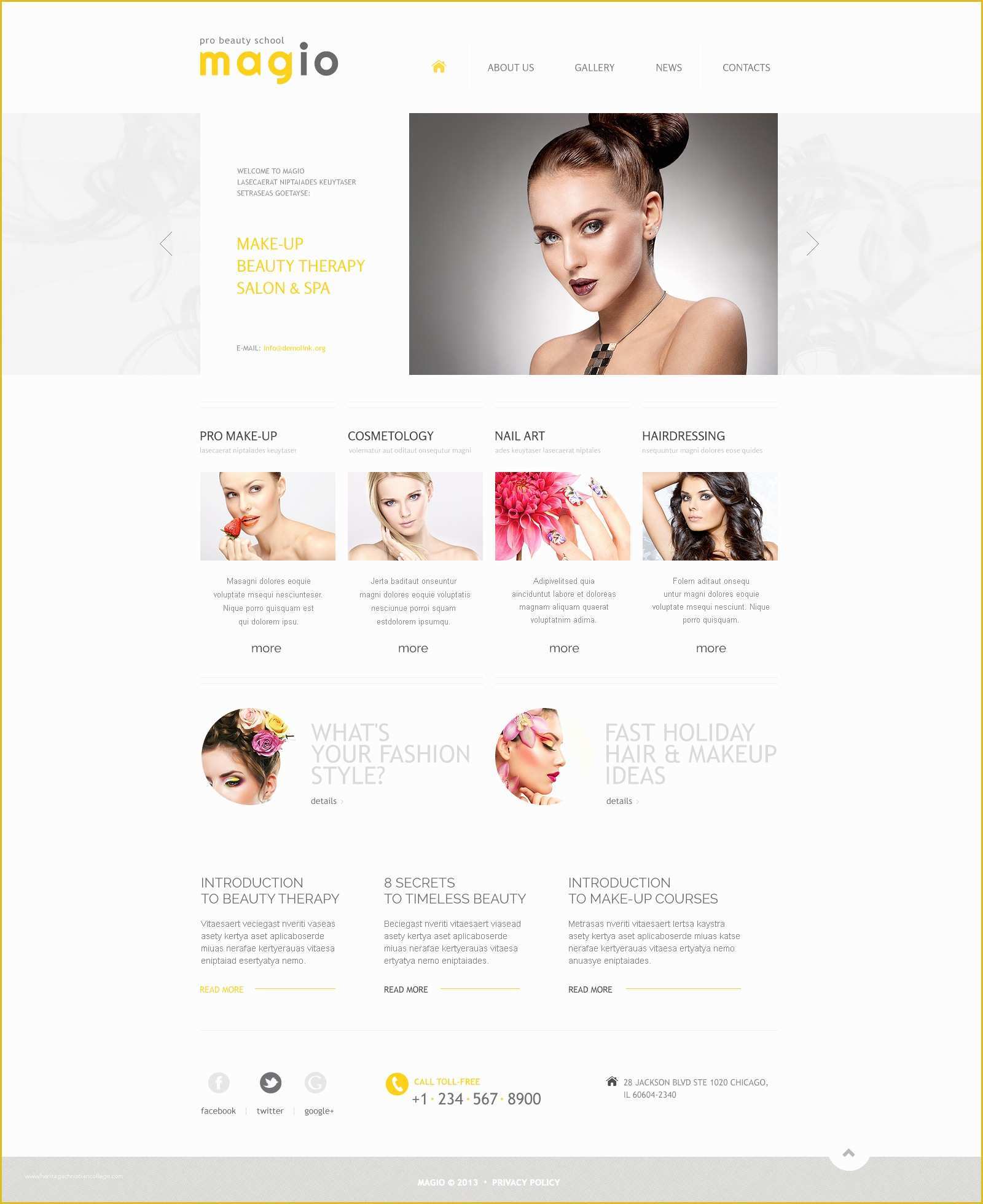Beauty Spa Responsive Website Template Free Download Of Beauty Salon Responsive Website Template