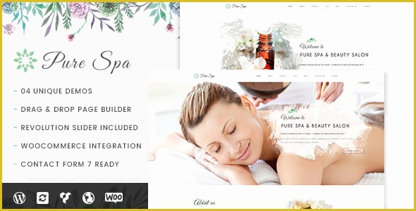 Beauty Spa Responsive Website Template Free Download Of Pure Spa & Beauty Responsive Wordpress theme by