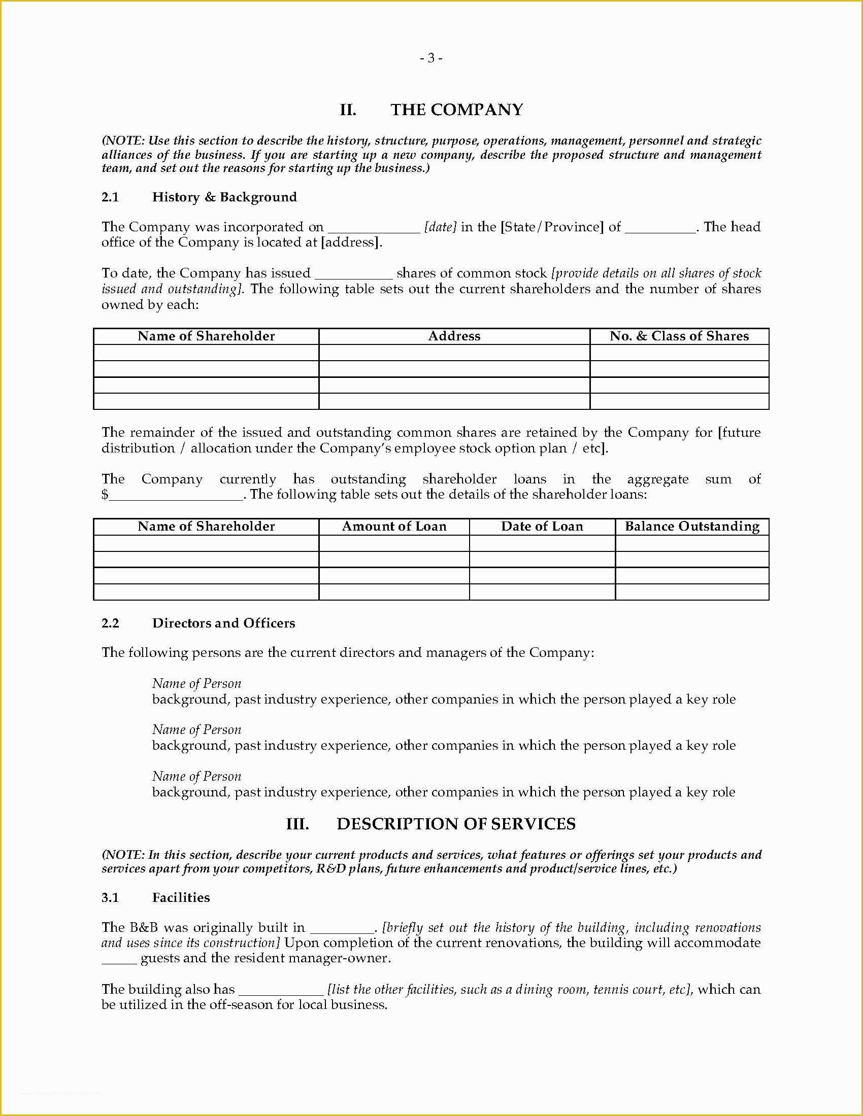 Bed and Breakfast Business Plan Template Free Of Bed and Breakfast Business Plan