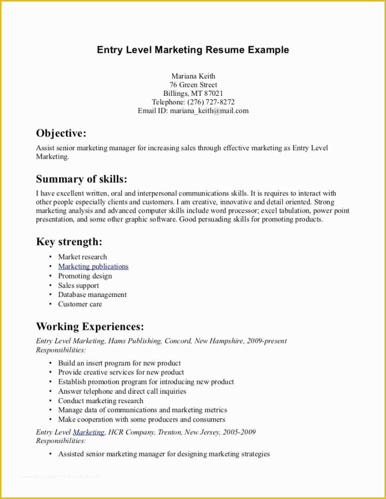 Beginner Resume Templates Free Of 35 Fast Beginner Resume Examples Si A – Resume Samples