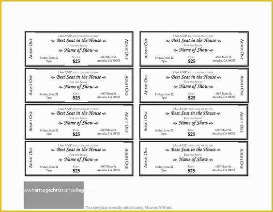 Benefit Ticket Template Free Of event Ticket Template 3 that S so Random