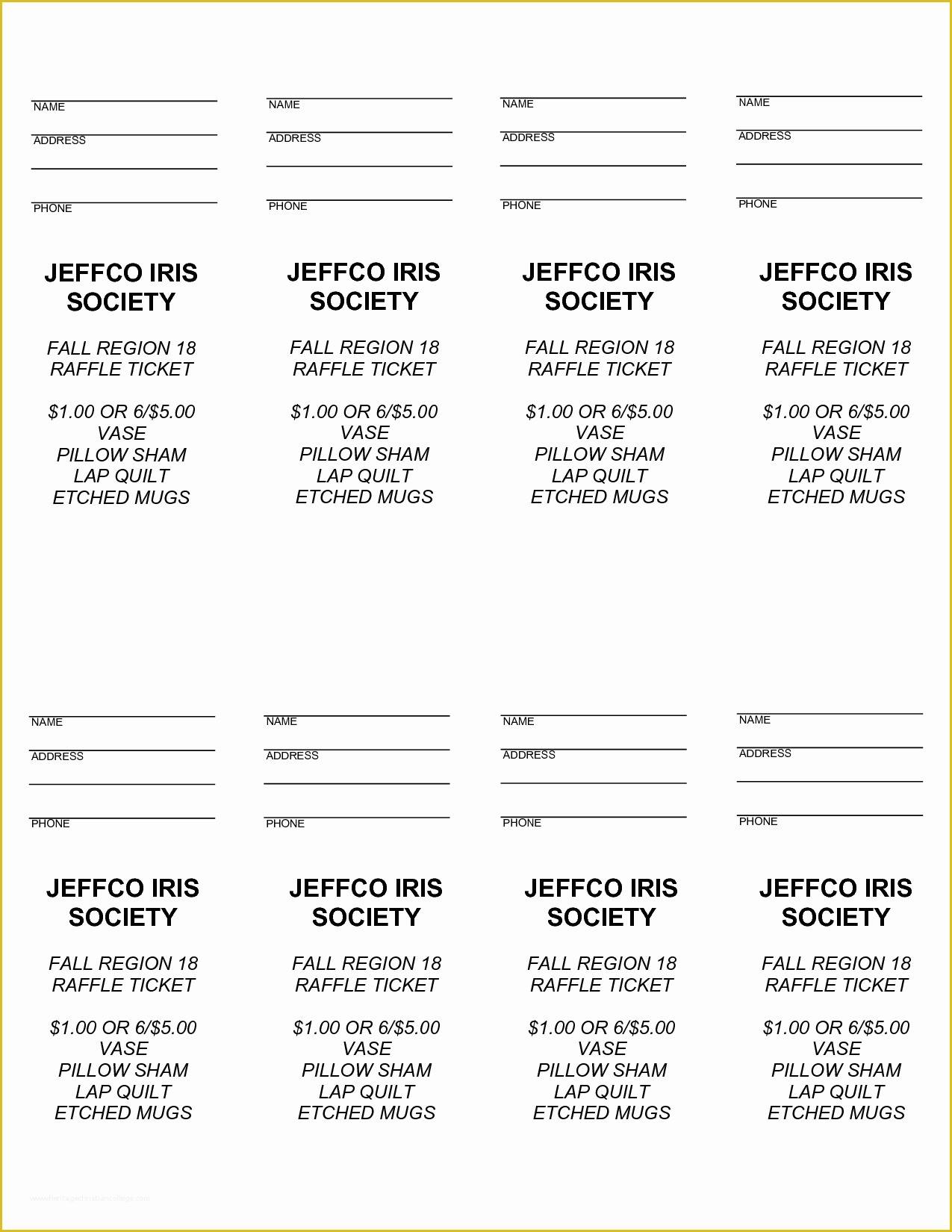 Benefit Ticket Template Free Of Fundraising Tickets Templates for Free