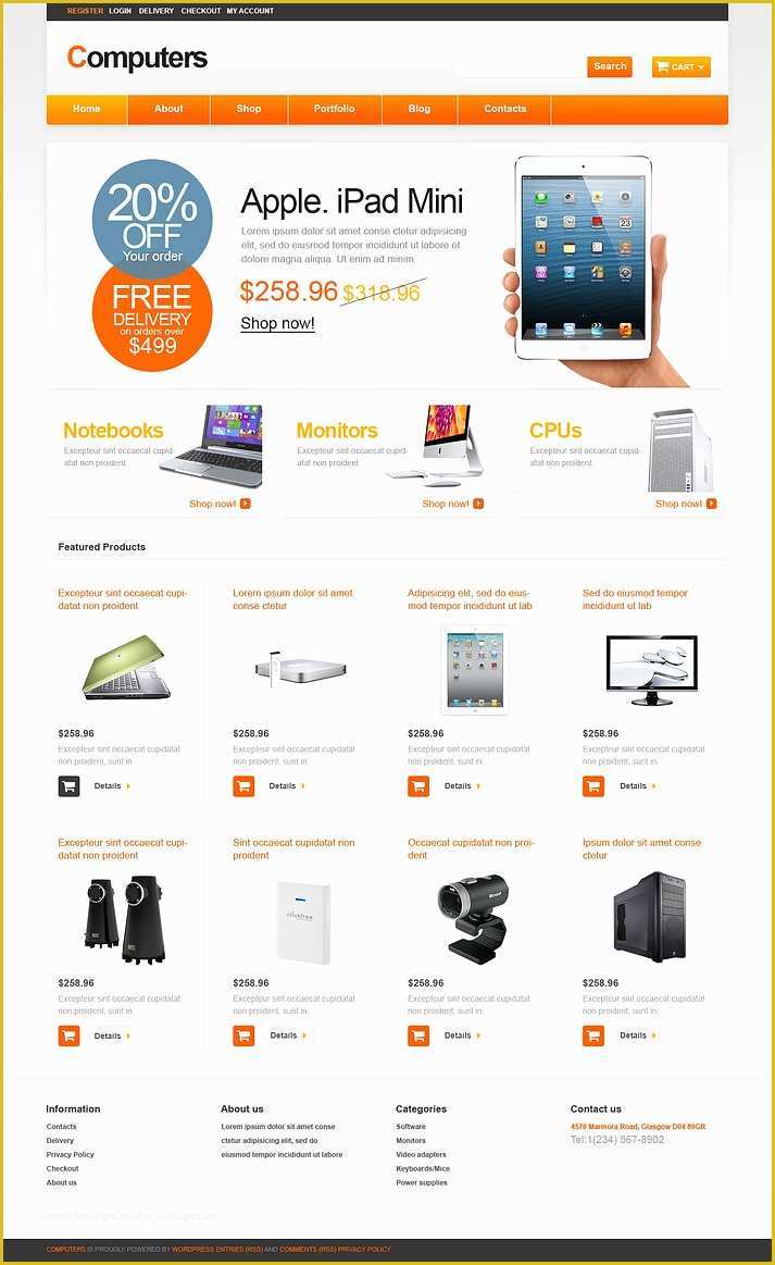 Best Ecommerce Website Templates Free Download Of 5 Best Puter Store Woo Merce Templates & themes