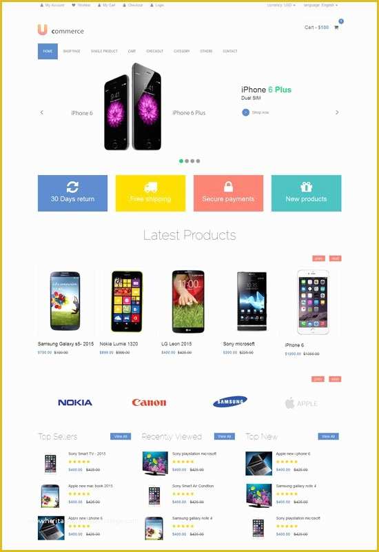 Best Ecommerce Website Templates Free Download Of 50 Best E Merce Website Templates Free & Premium