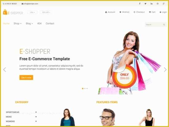 Best Ecommerce Website Templates Free Download Of Download 40 Free HTML E Merce Website Templates Xdesigns