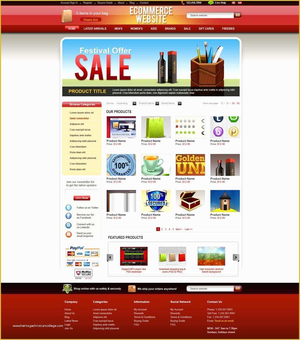 57 Best Ecommerce Website Templates Free Download ...