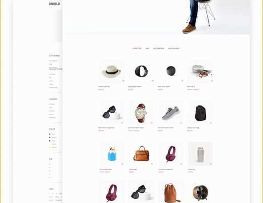 Best Ecommerce Website Templates Free Download Of Uniqlo Minimal E Merce Website Template