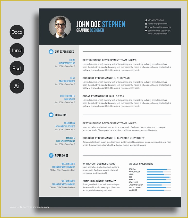Best Free Cv Templates Of 40 Free Printable Resume Templates 2019 to Get A Dream Job