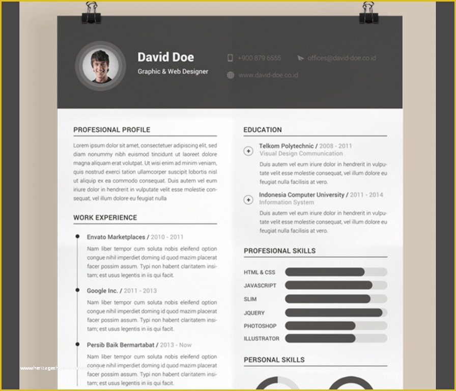 Best Free Cv Templates Of Best Free Resume Templates In Psd and Ai In 2018 Colorlib