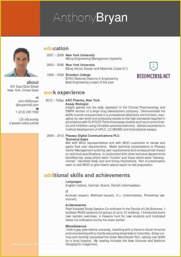 Best Free Cv Templates Of Best Resume format Resume Cv