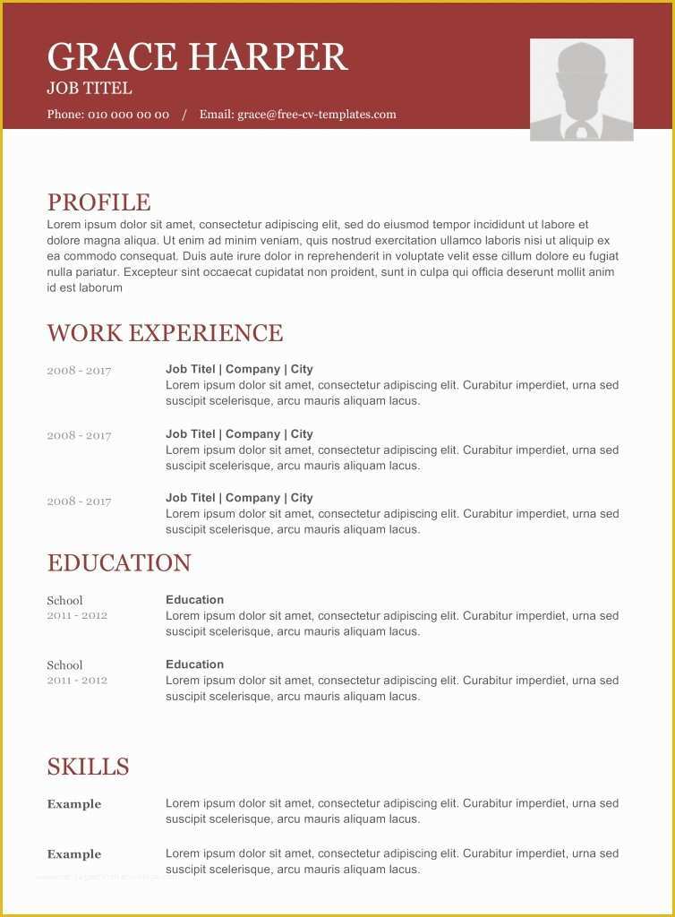 Best Free Cv Templates Of top Cv Templates