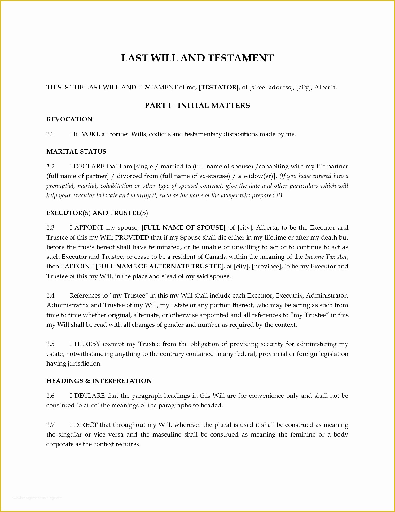 Best Free Last Will and Testament Template Of Best S Of Template Last Will and Testament