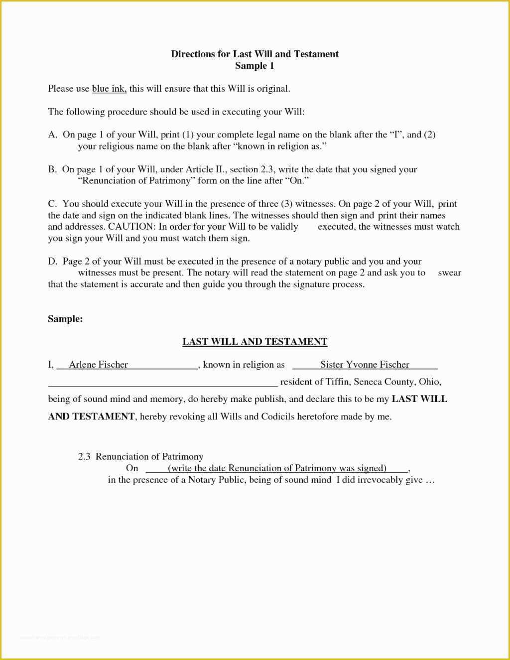 Best Free Last Will and Testament Template Of Unique Last Will and Testament Template Pdf Uk