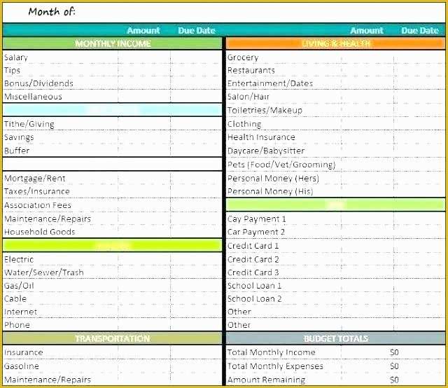 Best Free Monthly Budget Template Of Sample Excel Expense Spreadsheet Monthly Bud Sheet
