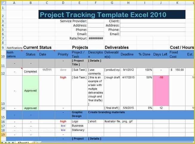 Best Free Project Management Excel Templates Of 623 Best Images About Excel Project Management Templates