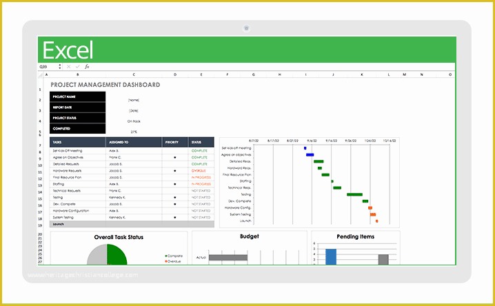 Best Free Project Management Excel Templates Of Free Excel Project Management Templates