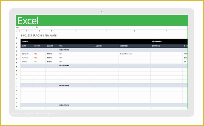 Best Free Project Management Excel Templates Of Free Excel Project Management Templates