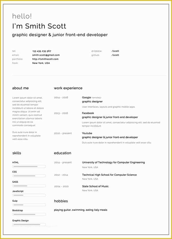 Best Free Resume Templates 2017 Of Best Resume Template 2017 Word