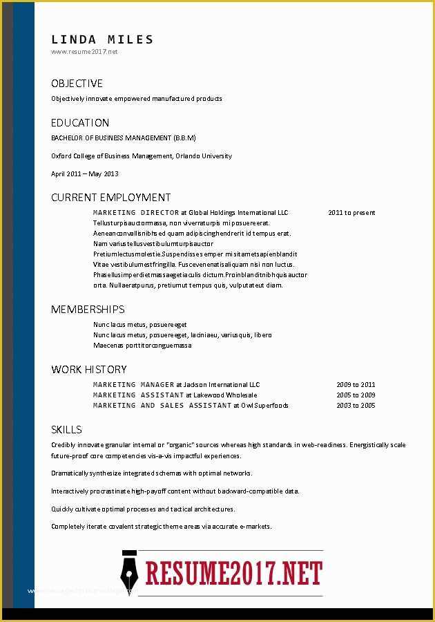 Best Free Resume Templates 2017 Of Free Resume Templates 2017