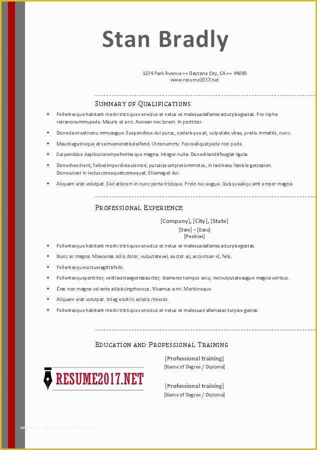 42 Best Free Resume Templates 2017