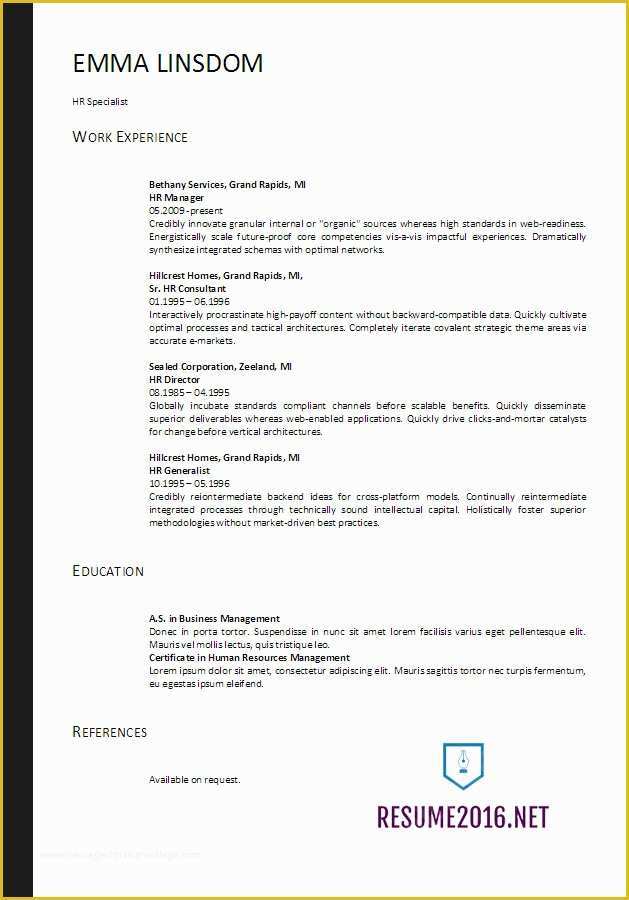 Best Free Resume Templates 2017 Of Resume format 2017 20 Free Word Templates