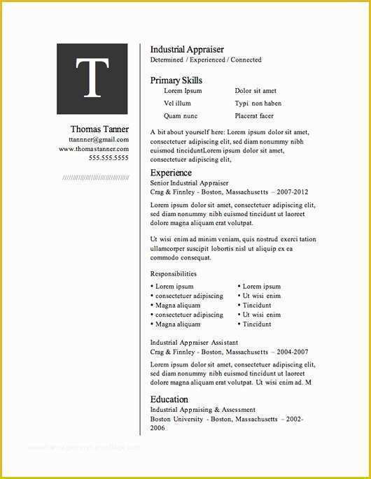 Best Free Resume Templates Of 12 Resume Templates for Microsoft Word Free Download