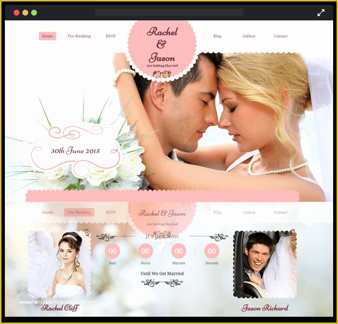 Best Free Wedding Website Templates Of 10 Best Free Wedding Wordpress themes 2018