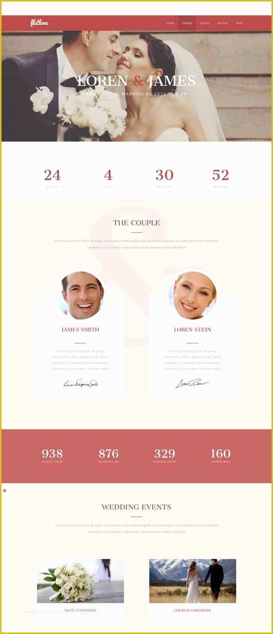 Best Free Wedding Website Templates Of 100 Best Wedding Website Templates Free &amp; Premium