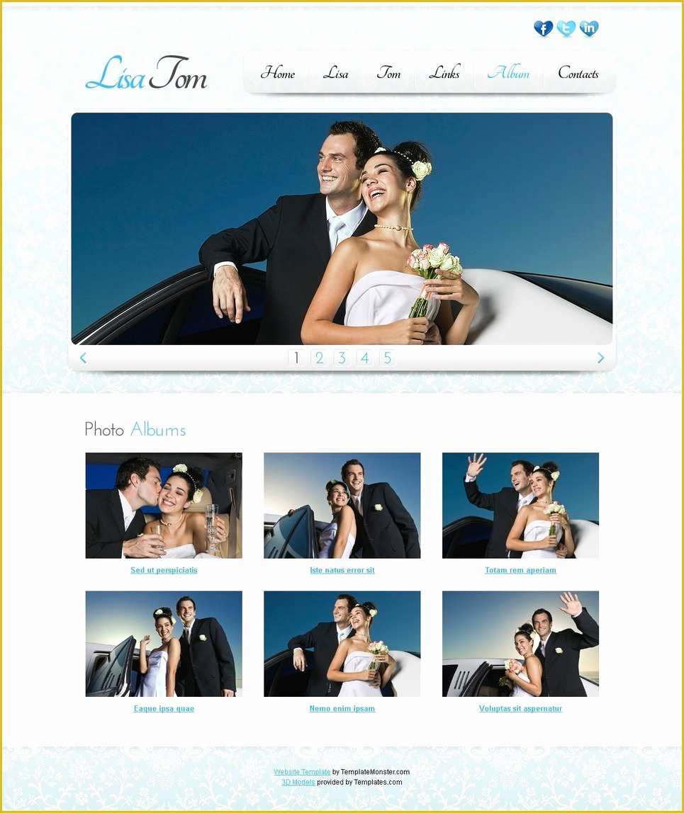 Best Free Wedding Website Templates Of 15 Best Free Wedding Templates