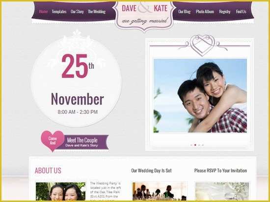Best Free Wedding Website Templates Of 20 Best Wedding Website Templates Css HTML & Wordpress