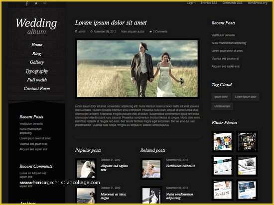 Best Free Wedding Website Templates Of 20 Best Wedding Website Templates Css HTML & Wordpress