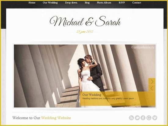 Best Free Wedding Website Templates Of 20 Best Wedding Website Templates Css HTML & Wordpress