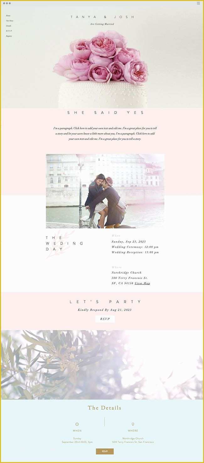 Best Free Wedding Website Templates Of 589 Best Images About Wix Website Templates On Pinterest