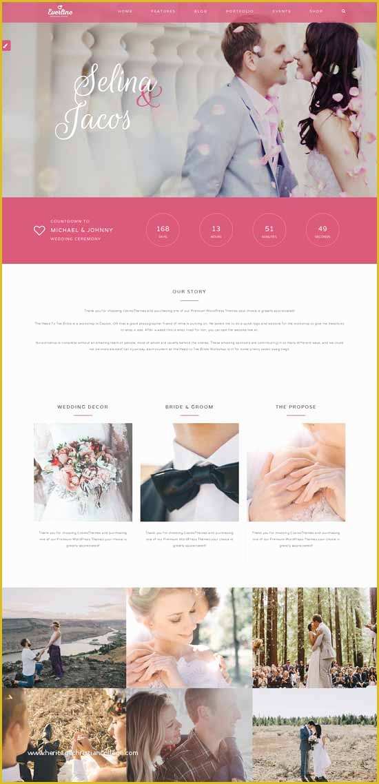 Best Free Wedding Website Templates Of 70 Best Wedding Website Templates Free & Premium