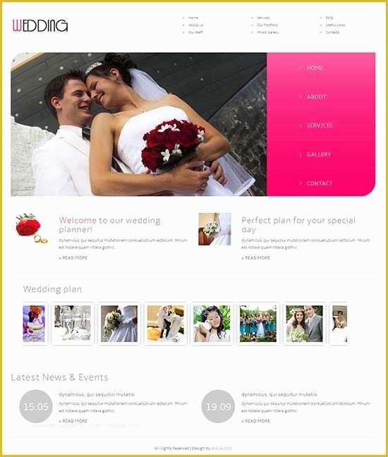 Best Free Wedding Website Templates Of 70 Best Wedding Website Templates Free &amp; Premium