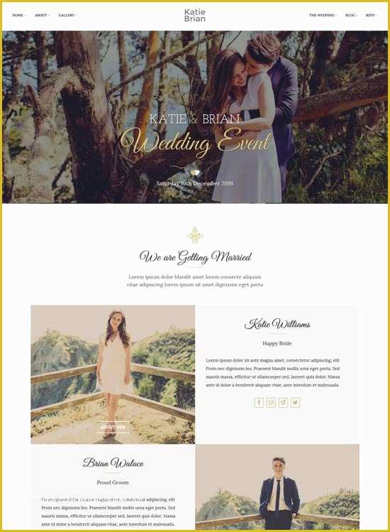 Best Free Wedding Website Templates Of 70 Best Wedding Website Templates Free & Premium