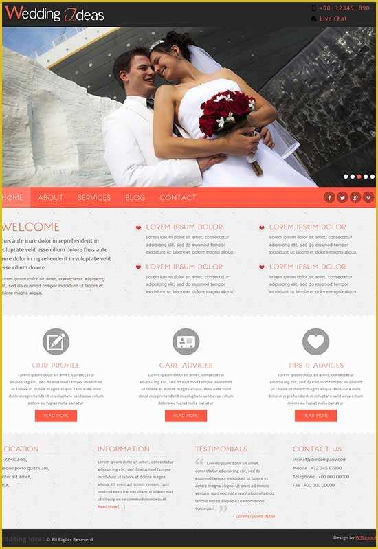 Best Free Wedding Website Templates Of 70 Best Wedding Website Templates Free & Premium