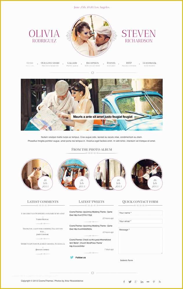 Best Free Wedding Website Templates Of Best Free & Premium Wedding Website Templates