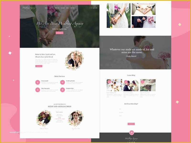 Best Free Wedding Website Templates Of Best Wedding Website Designs