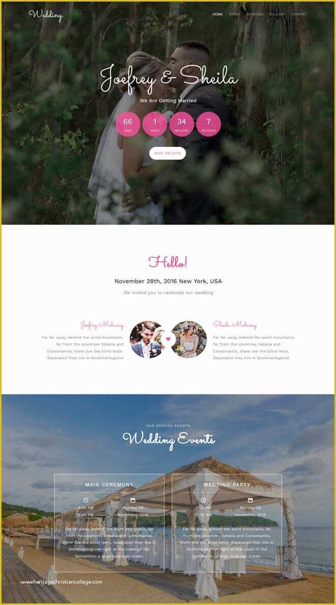 Best Free Wedding Website Templates Of Free event Bootstrap Template List Of Best Quality HTML5