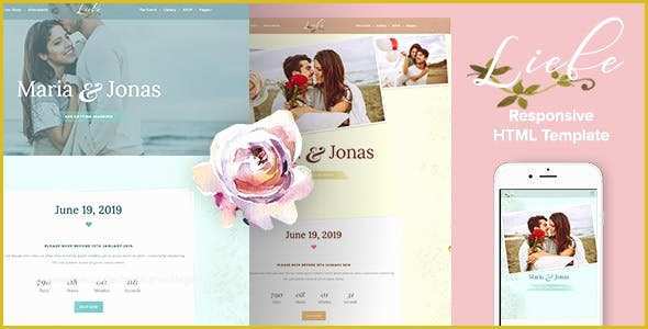 Best Free Wedding Website Templates Of HTML Wedding Website Templates From themeforest