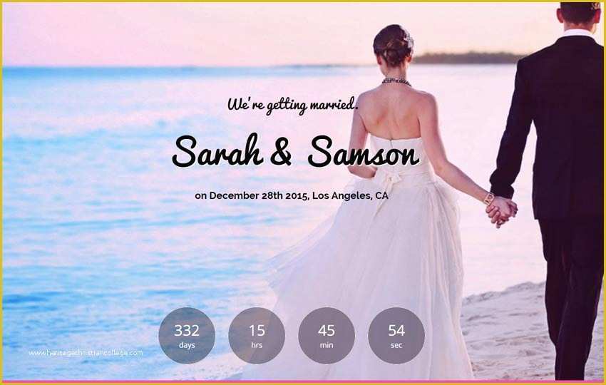 Best Free Wedding Website Templates Of Wedding Website Template Free Download Webthemez