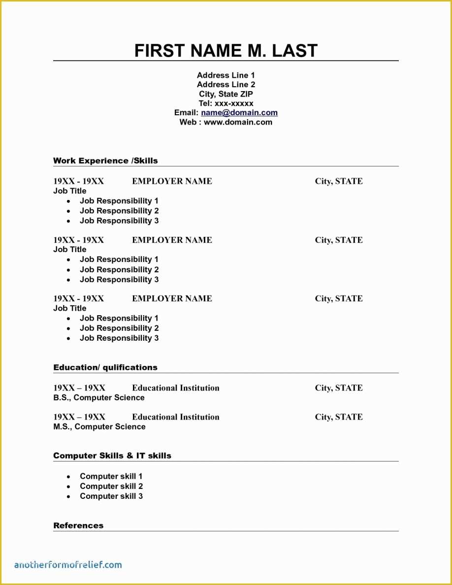 Best Resume Templates 2017 Free Of Best Professional Resume Template Word with 2017 Plus Free