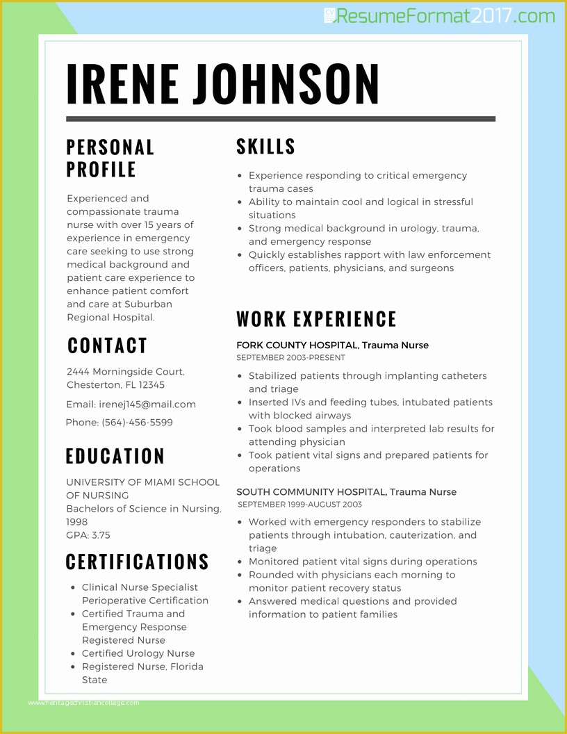 48 Best Resume Templates 2017 Free