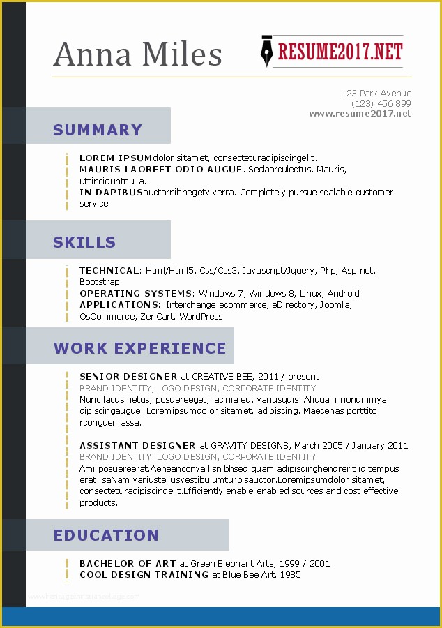 Best Resume Templates 2017 Free Of What Your Resume Should Look Like In 2017