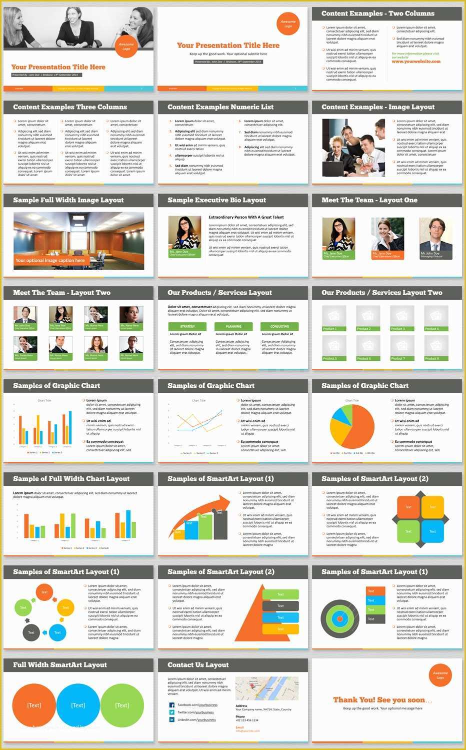 Best Templates for Powerpoint Free Of Best Powerpoint Template with A Vibrant &amp; Modern Color