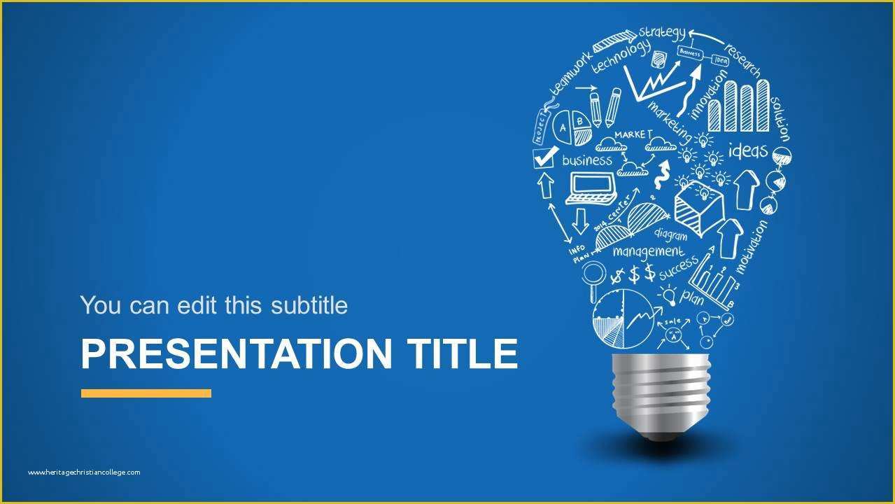 Best Templates for Powerpoint Free Of Light Bulb Idea Powerpoint Template Slidemodel