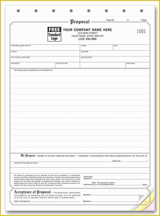 Bid form Template Free Of 5 Proposal form Templates formats Examples In Word Excel