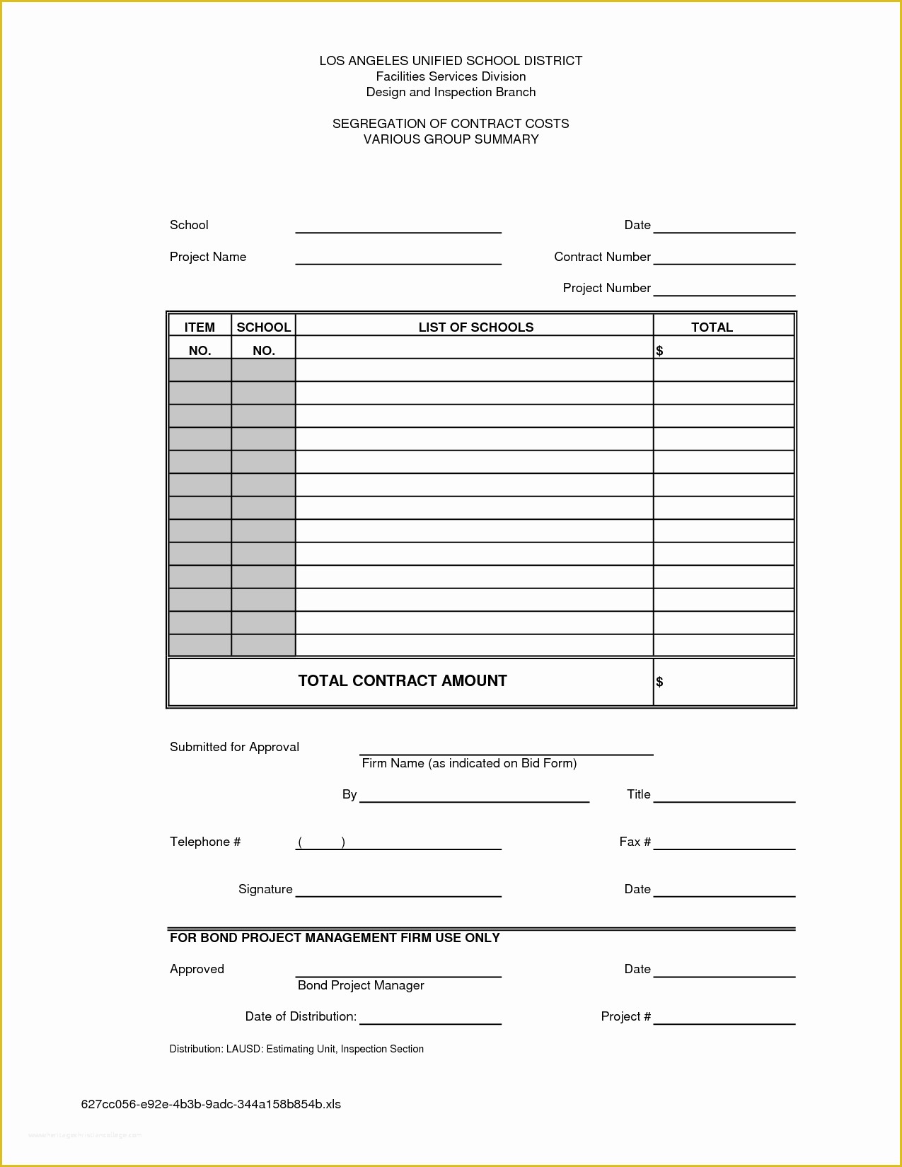 Bid form Template Free Of Bid Proposal form Mughals